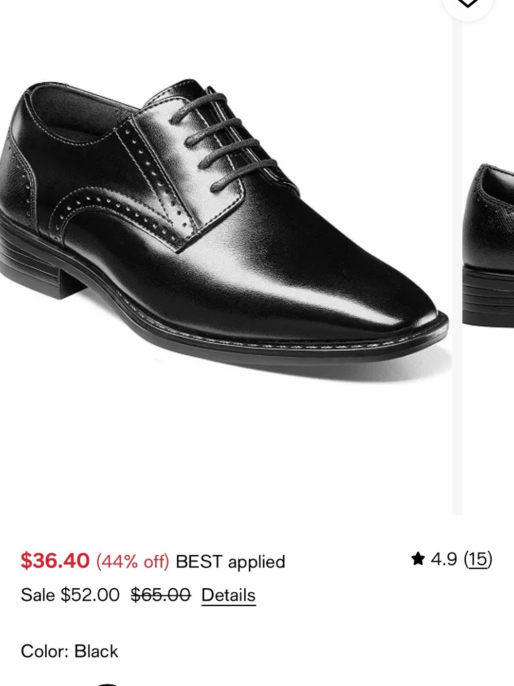 Classic Black boys Dress Oxfords